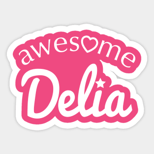 Awesome Delia Sticker